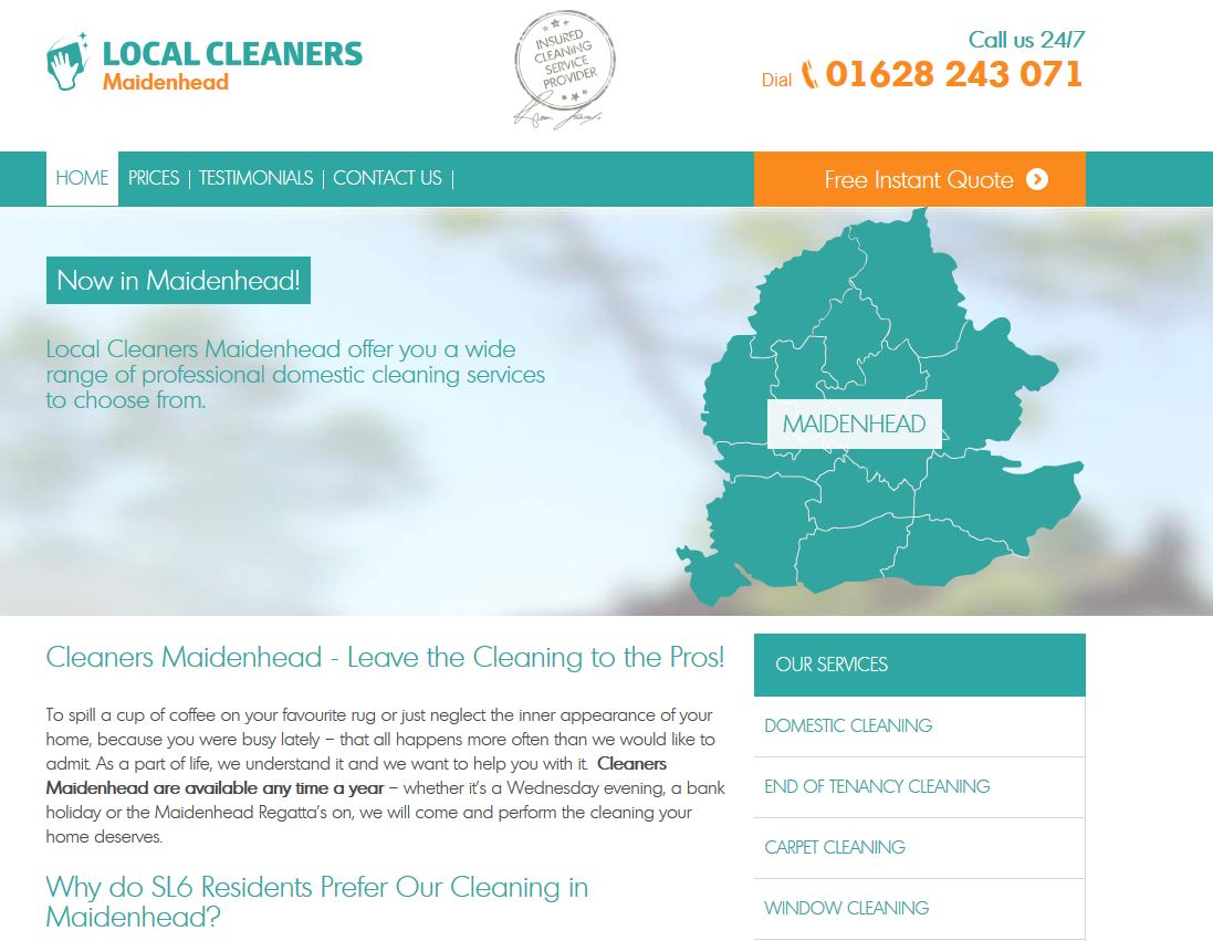 Local cleaners Maidenhead